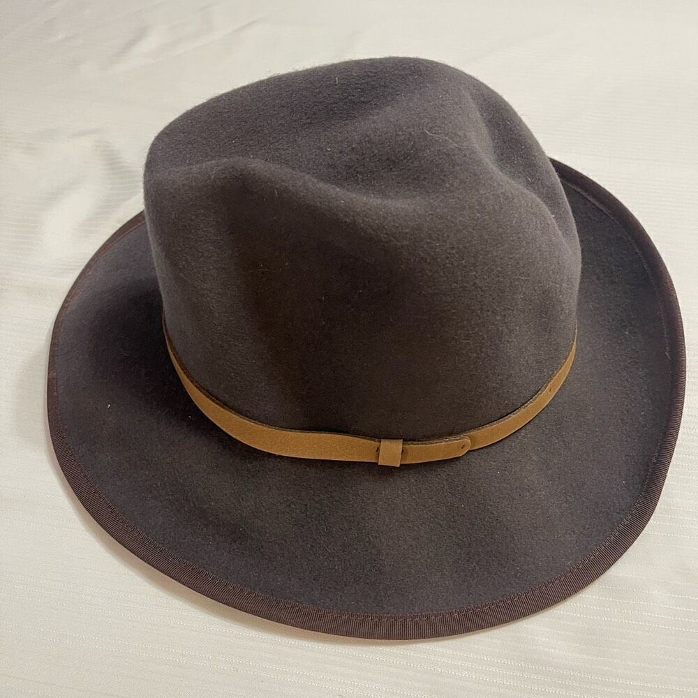 Hats In The Belfry Brown Wool VTG Hat Size Large